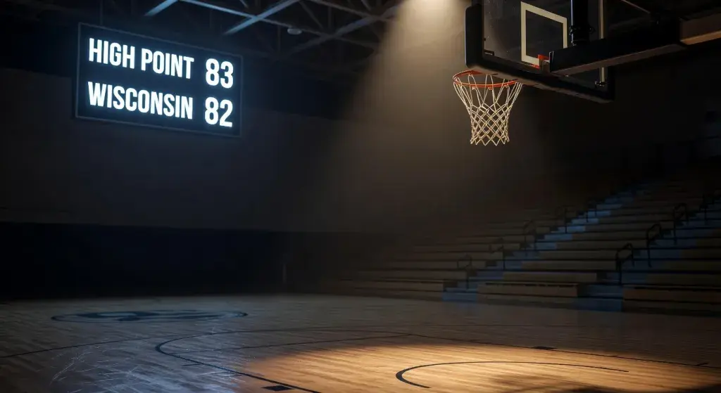 High Point defeats No. 5 Wisconsin 83-82 in first-round NCAA men's tournament game