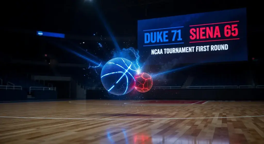 Duke Blue Devils rally from halftime deficit to defeat Siena Saints 71-65 in NCAA tournament first round